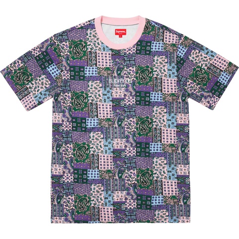 Supreme Patchwork Paisley S/S Top - Pink