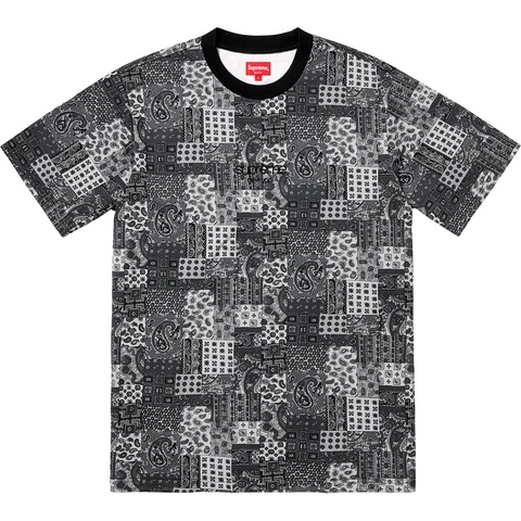 Supreme Patchwork Paisley S/S Top - Black