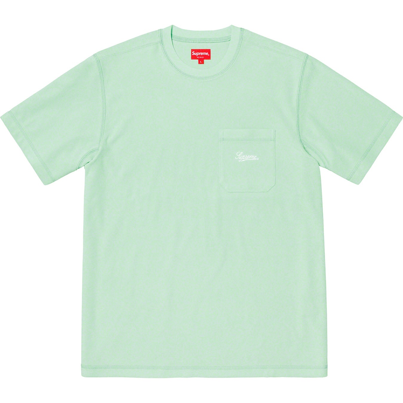 Supreme Terry Pocket Tee (SS19) - Mint - $78