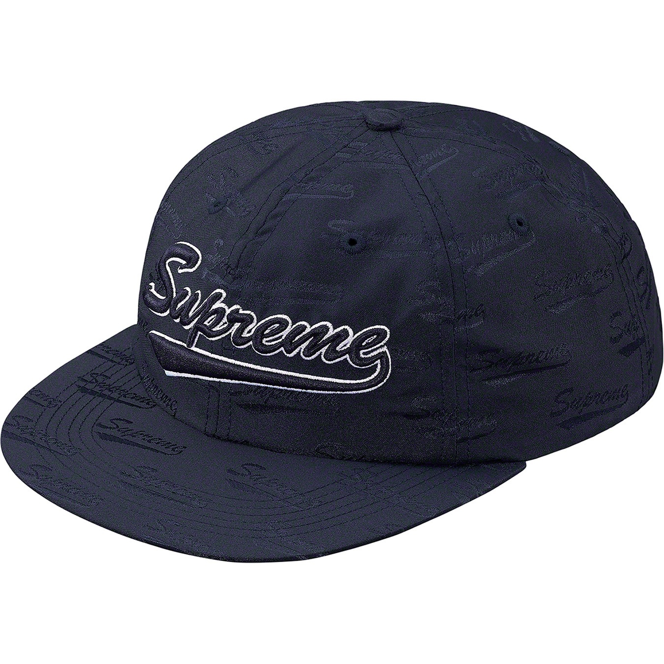 Supreme Jacquard Script 6-Panel (SS19) - Navy - $54