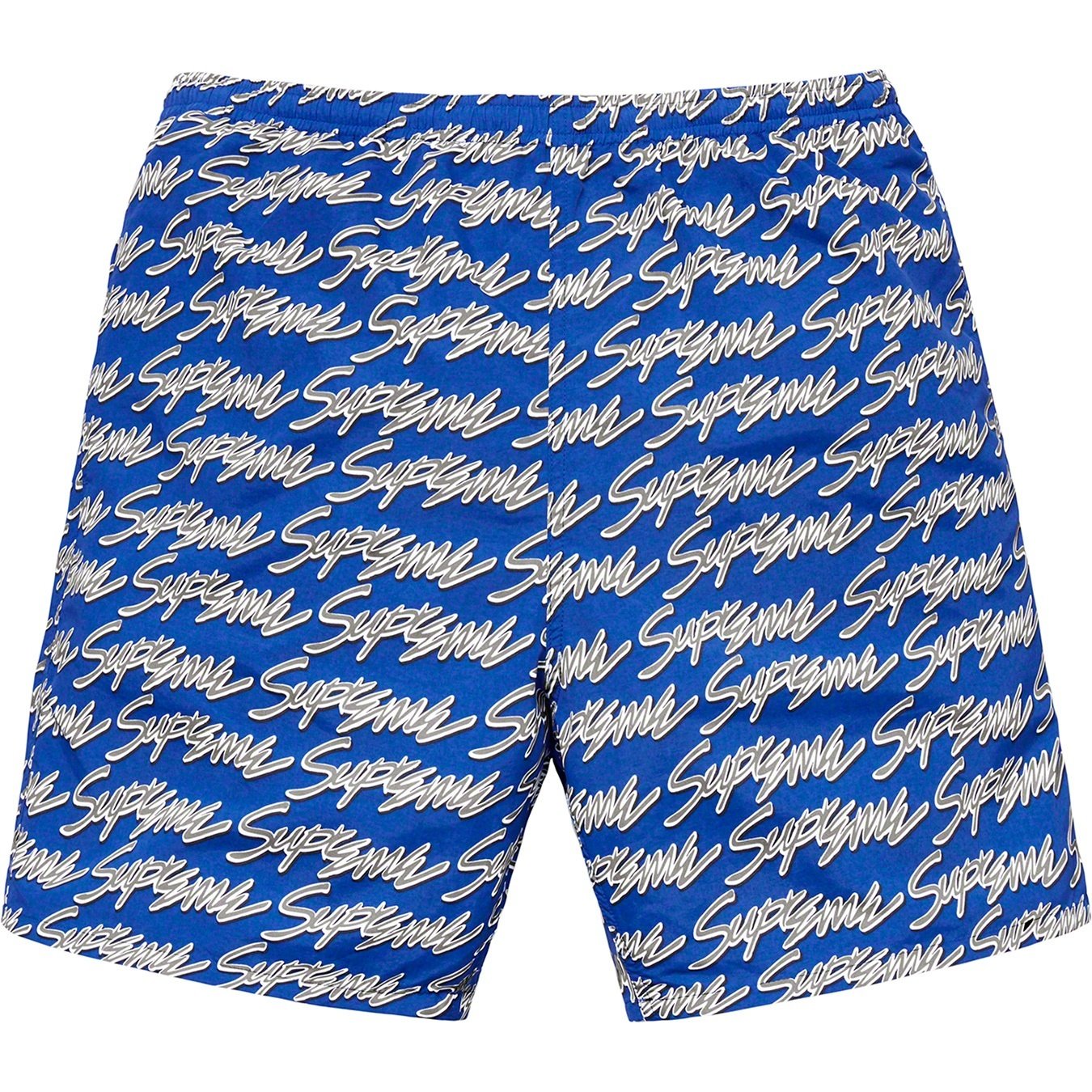 Supreme Signature Script Logo Water Short (SS19) - Royal - $118