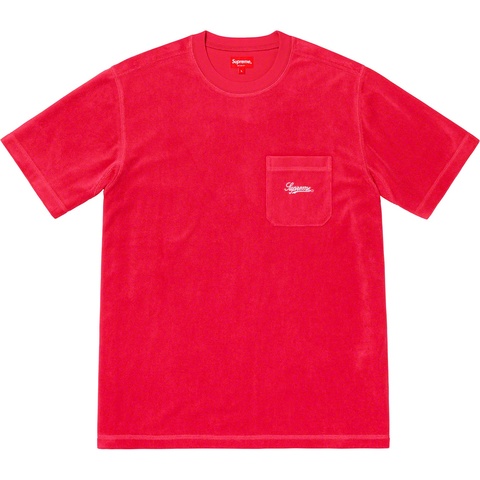 Supreme Terry Pocket Tee - Red