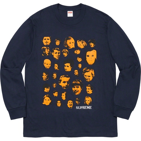 Supreme Faces L/S Tee - Navy