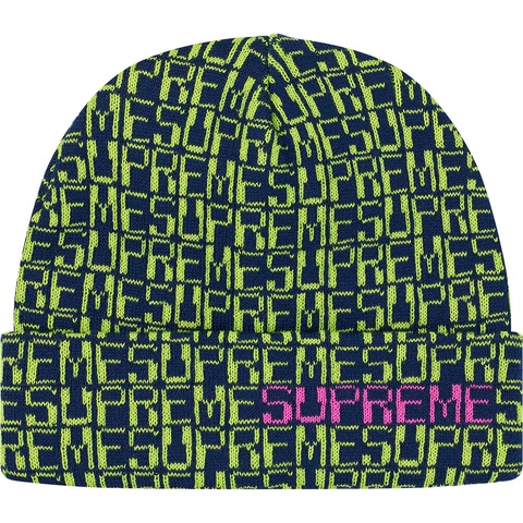 Supreme Digital Beanie - Navy