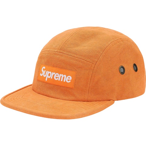 Supreme Washed Canvas Camp Cap - Orange