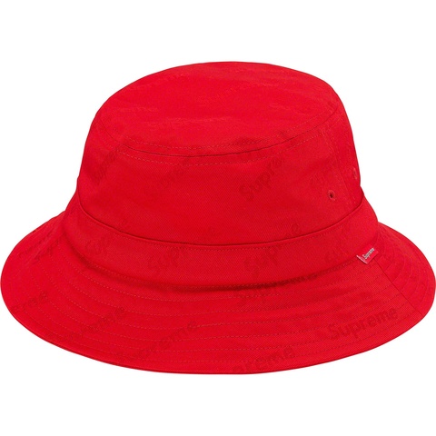 Supreme Jacquard Logos Twill Crusher - Red