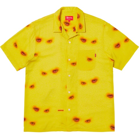 Supreme Eyes Rayon S/S Shirt - Yellow