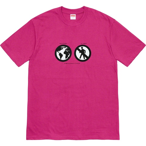 Supreme Save The Planet Tee - Magenta
