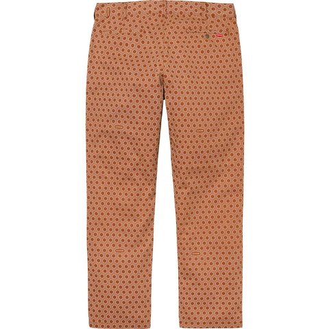 Supreme Work Pant - Dark Orange Monogram