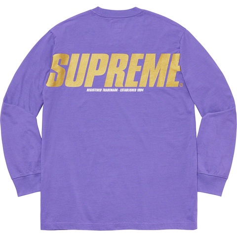Supreme Trademark L/S Top - Purple