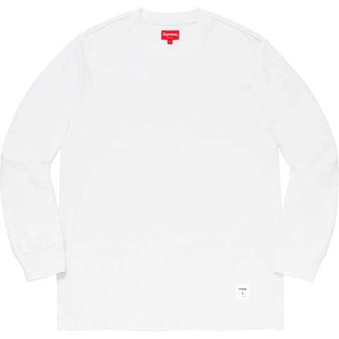 Supreme Trademark L/S Top - White