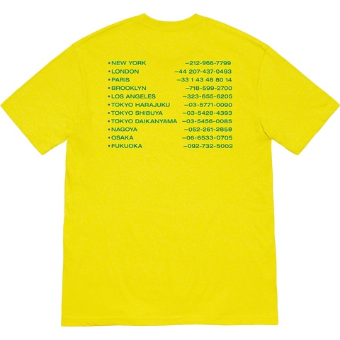 Supreme New Shit Tee - Sulfur