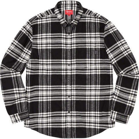 Supreme Tartan Flannel Shirt - Black