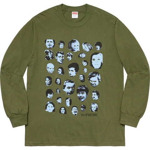 Supreme Faces L/S Tee - Olive