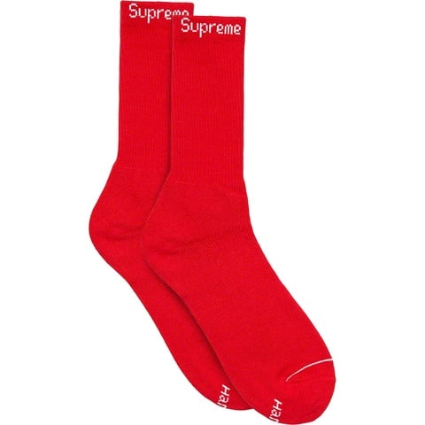 Supreme Supreme®/Hanes® Crew Socks (4 Pack) - Red