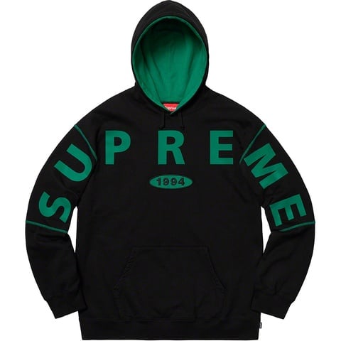 Supreme Spread Logo Hooded Sweatshirt - Black