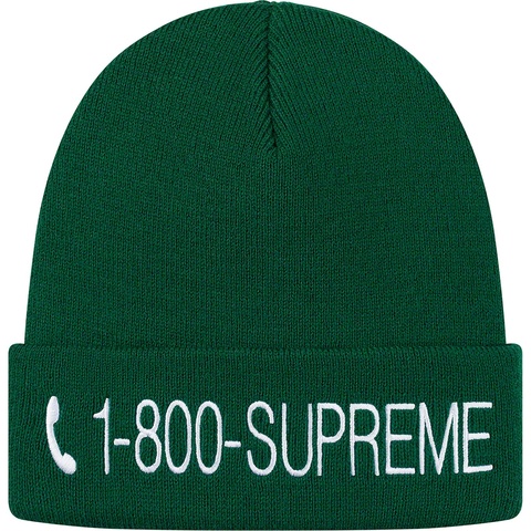 Supreme 1-800 Beanie - Green