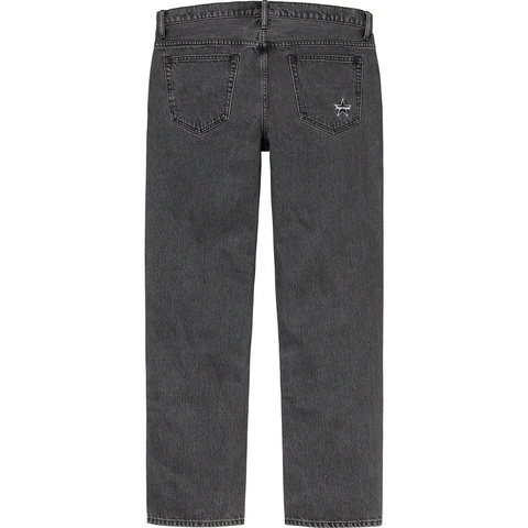 Supreme Washed Regular Jean - Black