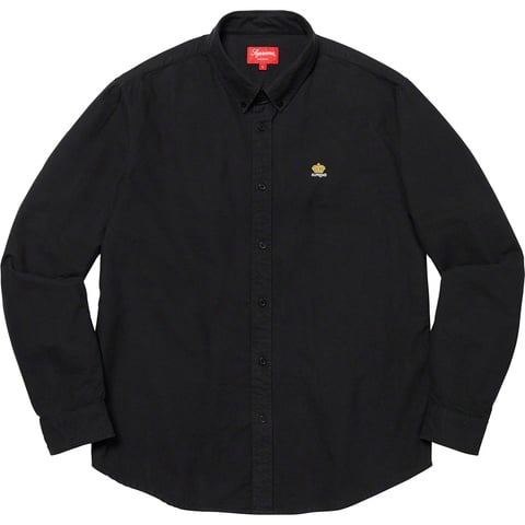 Supreme Flannel Oxford Shirt - Black