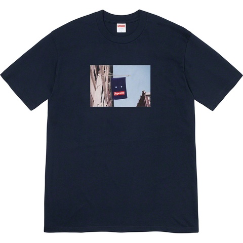 Supreme Banner Tee - Navy