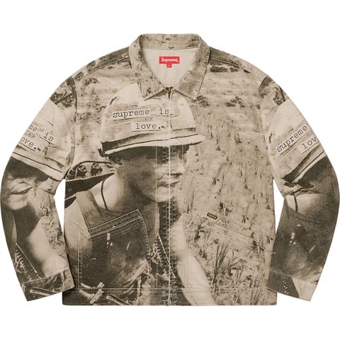 Supreme Supreme Is Love Denim Work Jacket - Stone