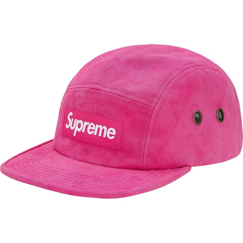 Supreme Washed Canvas Camp Cap - Pink