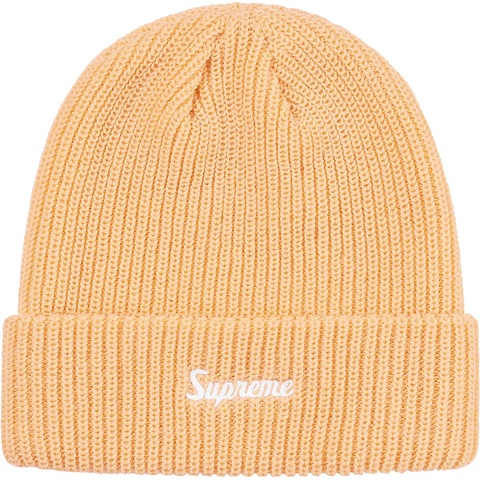 Supreme Loose Gauge Beanie - Cream