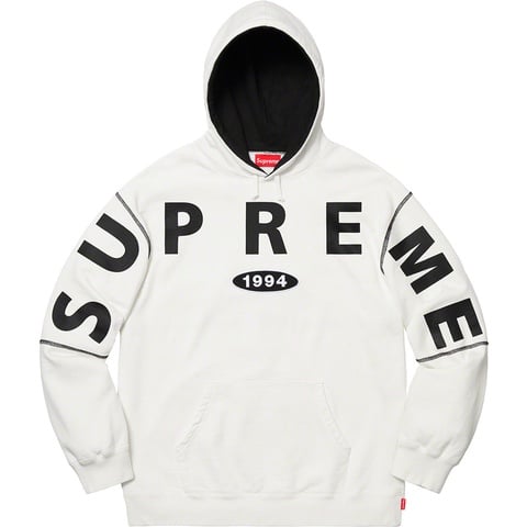 Supreme Spread Logo Hooded Sweatshirt - White