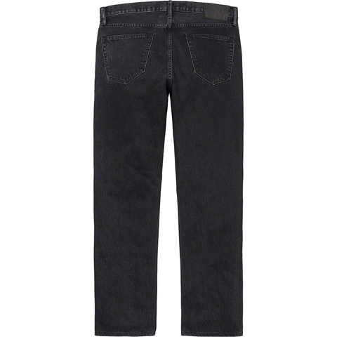 Supreme Stone Washed Black Slim Jean - Washed Black