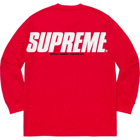 Supreme Trademark L/S Top - Red