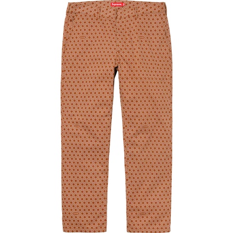 Supreme Work Pant - Dark Orange Monogram