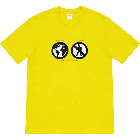 Supreme Save The Planet Tee - Sulfur