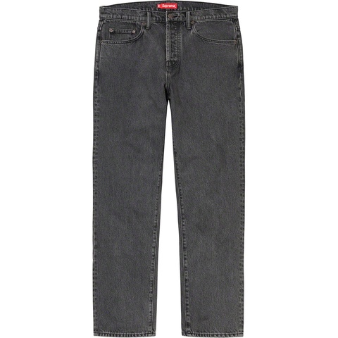 Supreme Washed Regular Jean - Black