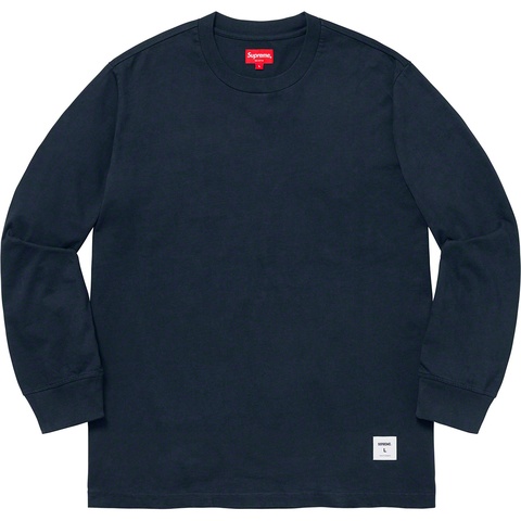 Supreme Trademark L/S Top - Navy