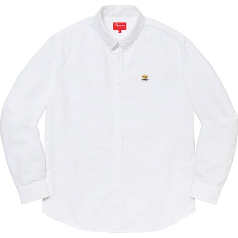 Supreme Flannel Oxford Shirt - White