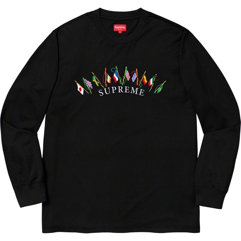 Supreme Flags L/S Top - Black