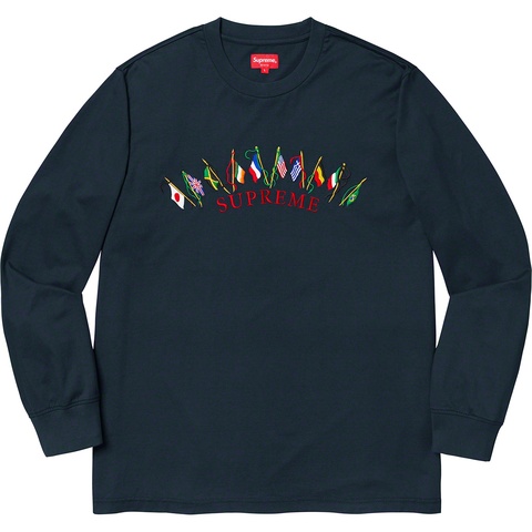 Supreme Flags L/S Top - Navy