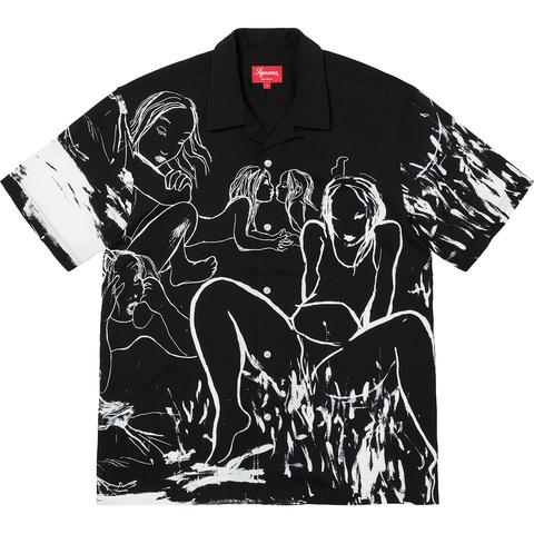 トップス SUPREME 19AW Rita Ackermann Rayon S Rita Ackermann/Supreme Rayon S/S Shirt - Supreme