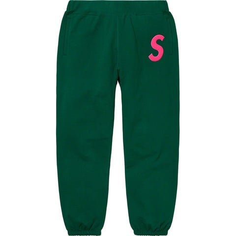 Supreme S Logo Sweatpant - Dark Green