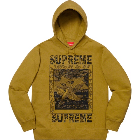 Supreme Doves Hooded Sweatshirt - Dark Mustard