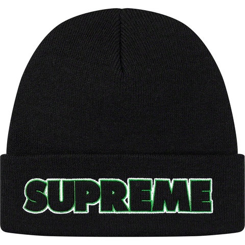 Supreme Outline Beanie - Black