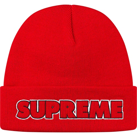 Supreme Outline Beanie - Red