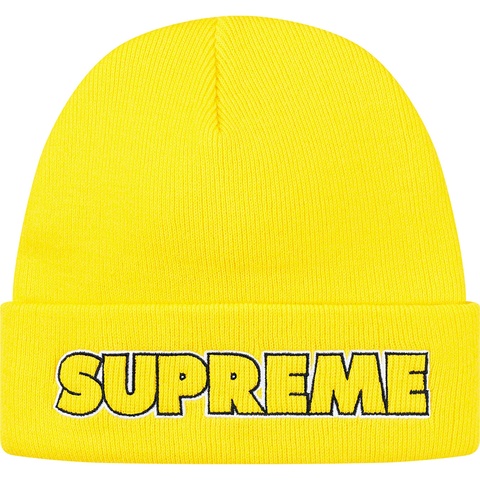 Supreme Outline Beanie - Bright Yellow