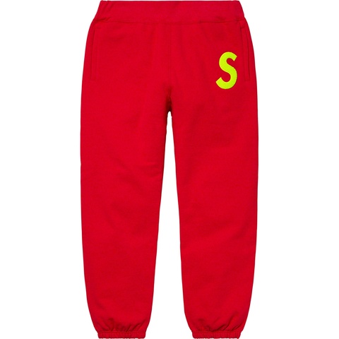 Supreme S Logo Sweatpant - Red