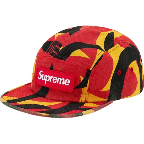 Supreme Military Camp Cap - Red Tribal Camo