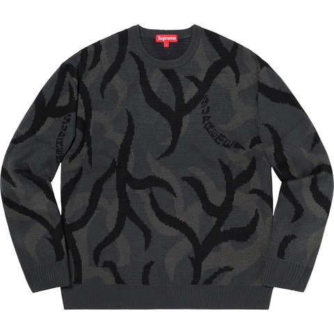 Supreme Tribal Camo Sweater - Black