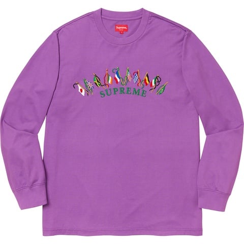 Supreme Flags L/S Top - Violet
