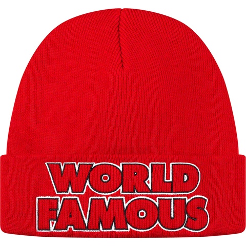 Supreme Outline Beanie - Red