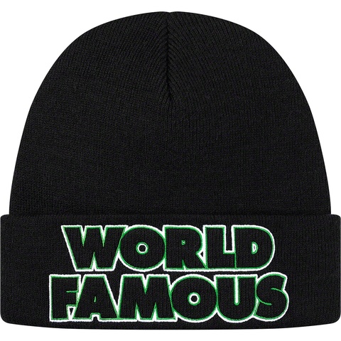 Supreme Outline Beanie - Black