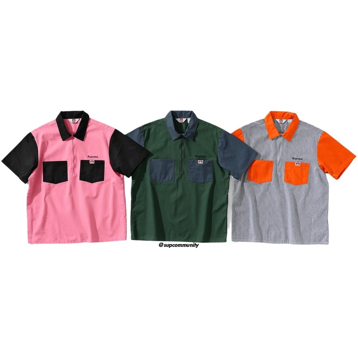 Supreme®/Ben Davis Half Zip Work Shirt - Supreme